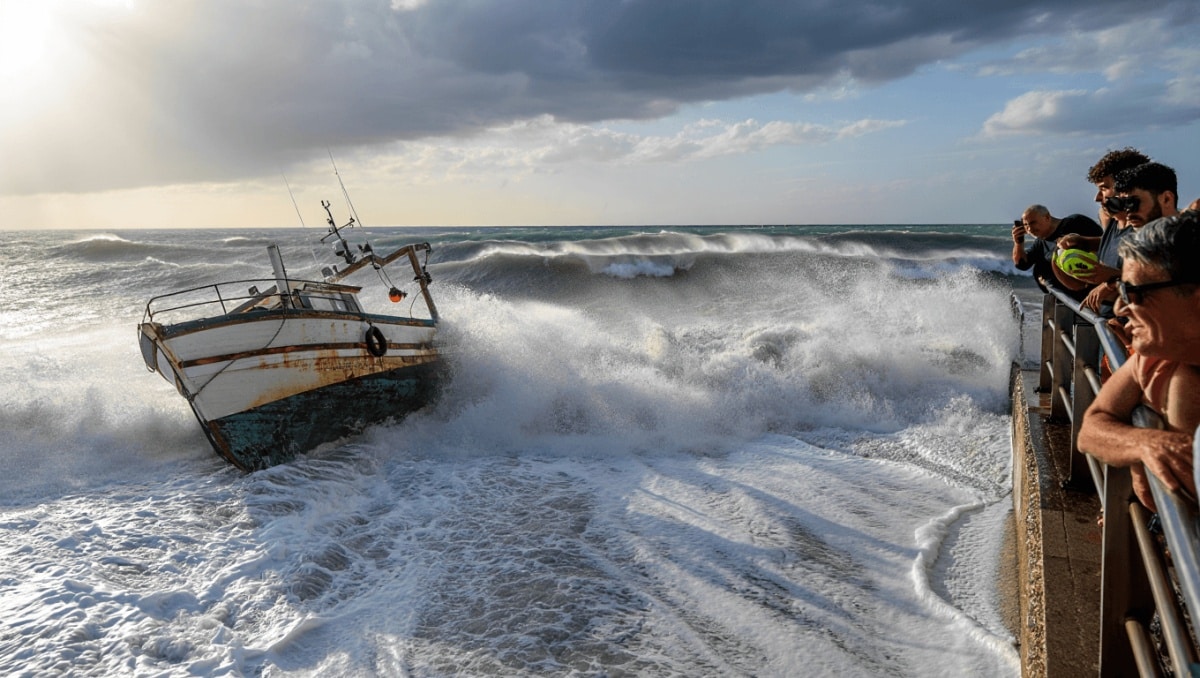 Aviso amarillo por fenómenos costeros este martes en la Costa del Sol - temporal estepona