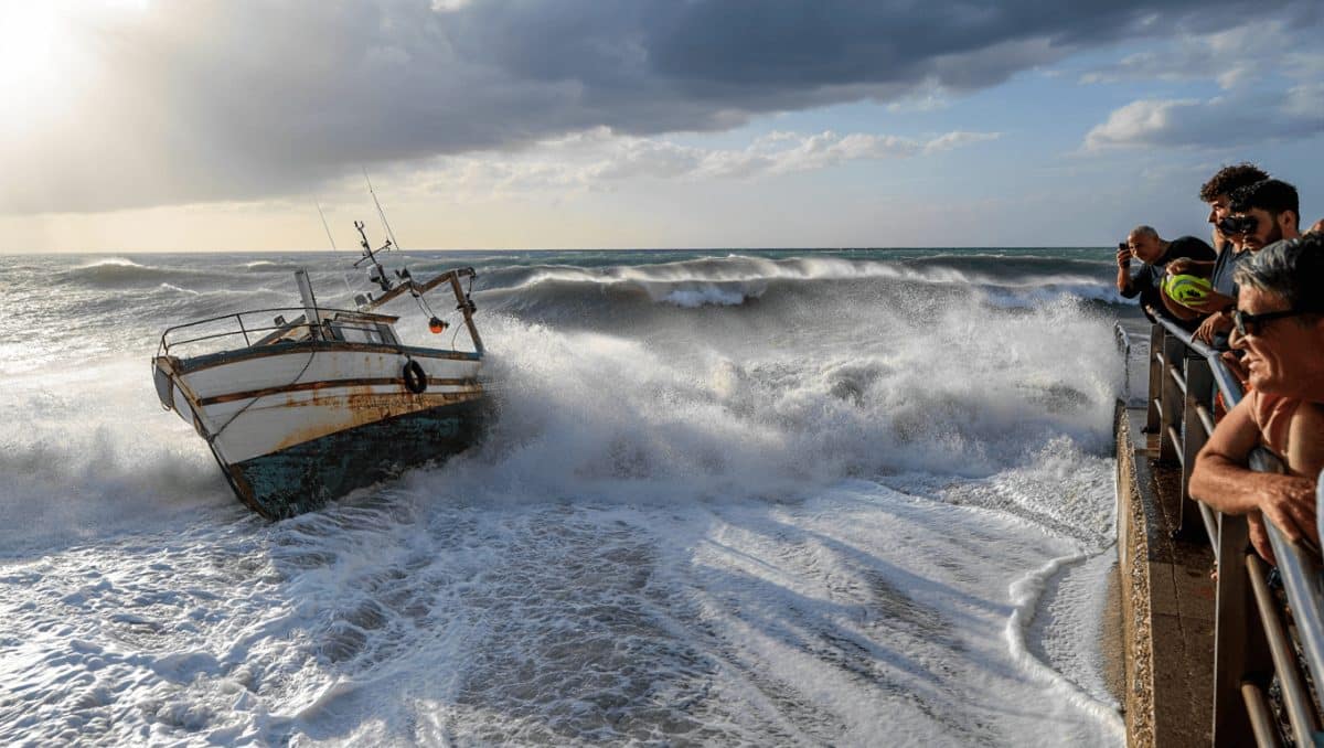 Aviso amarillo por fenómenos costeros este martes en la Costa del Sol - temporal estepona