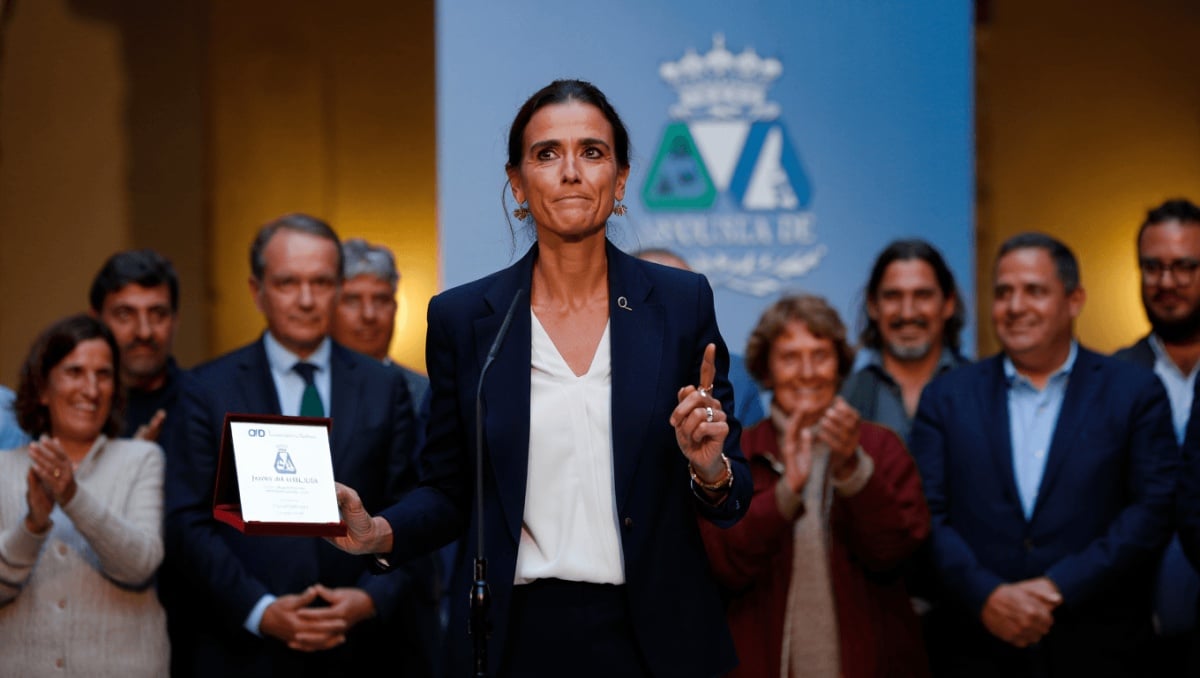 Fernández y García, durante el aplauso