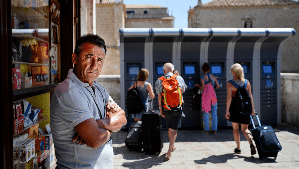 Mercedes Carvajal, comerciante del centro de Palma, sobre las taquillas para turistas que proliferan en la ciudad: "A mí no me aportan nada"
